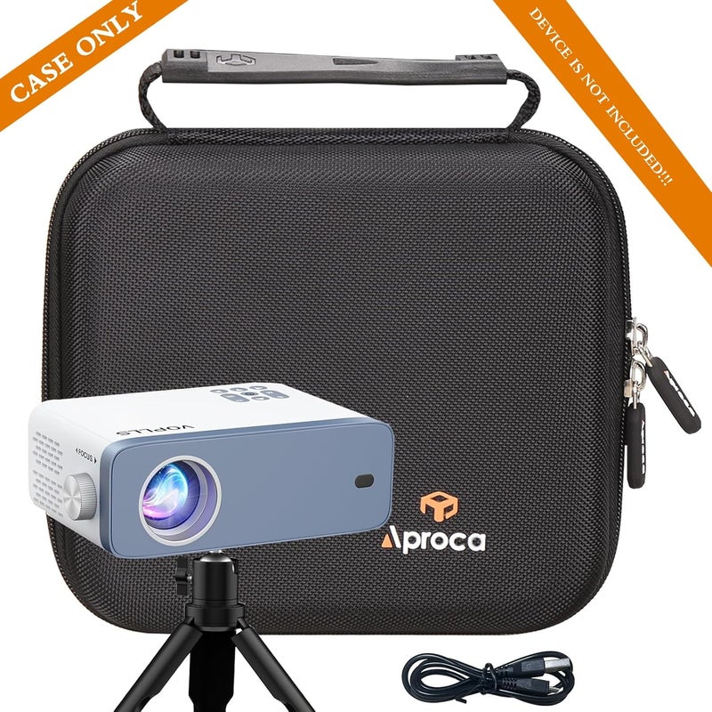 Aproca Projector Case Compatible with VOPLLS Mini Projector 1080P Full HD Supported Video Projector, Portable Storage Bag for Projector Accessories - Image 5